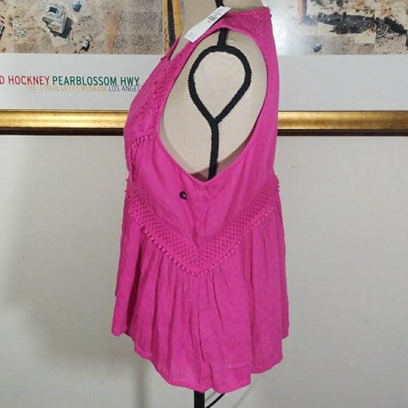 Hollister Hot Pink Top NWT - Picture 4 of 8
